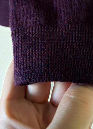 Мериносовый  100 % шерстяной  свитер джемпер  унисекс оттенка марсал gap5 фото