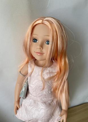 Велика інтерактивна лялька "ми-дівчатка" лялька модниця довге густе волосся
