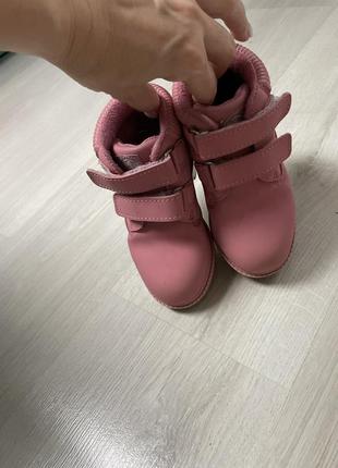 Черевики для дівчинки,боти ботильйони чоботи чобітки рожеві🔥🔥🔥3 фото