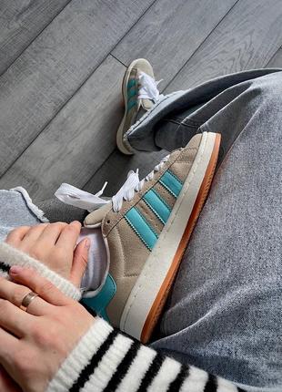 Adidas campus 00s crystal white preloved blue wmns2 фото