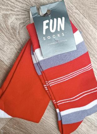 Мужские носки fun socks набор из 2 пар размер 36/40 41/465 фото