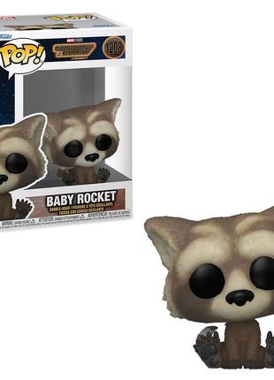 Фигурка фанко поп марвел - cтражи галактики - малыш ракета [funko pop 1208 marvel  - baby rocket]