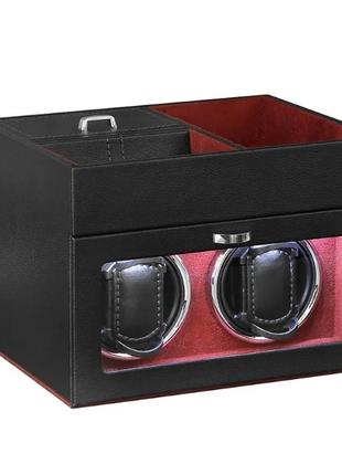 Скринька для підзаводу годинника віндер тайммувер  червона1 фото