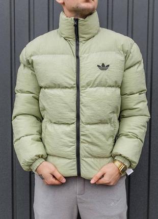 Зимняя мужская куртка пуховик оверсайз зимова чоловіча пухова куртка adidas originals