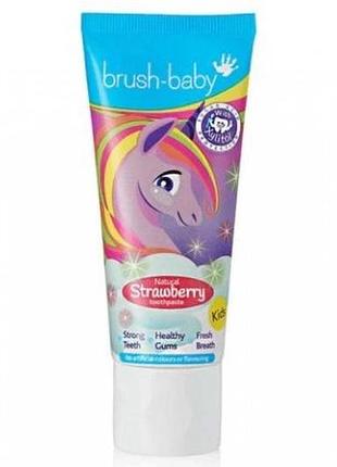 Brush baby natural strawberry зубна паста від 3х років