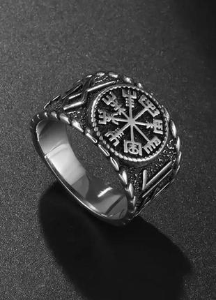 Каблучка чоловіча скандинавська перстень для чоловіків стародавній слов'янський символ перемоги та захисту розмір 21