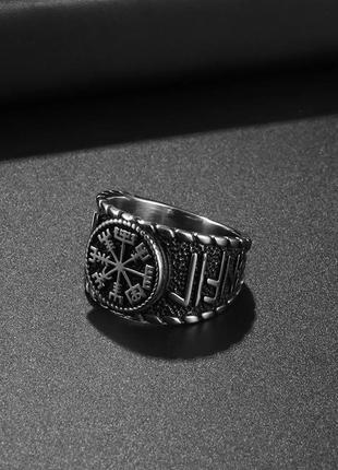 Кольцо мужское скандинавское перстень для мужчин древний славянский символ победы и защиты размер 214 фото