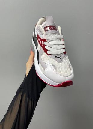 Кроссовки puma rs-x «white red’6 фото