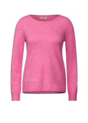 Пуловер женский oversize однотонный cecil розовый 11475 s (42-44)