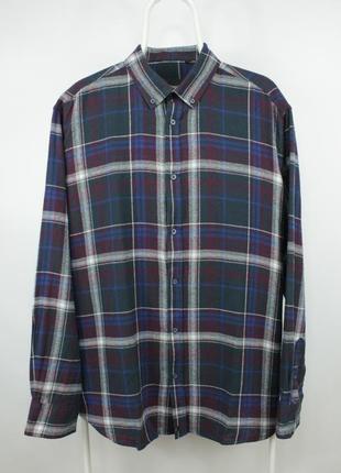 Тепла фланелева сорочка henson&henson multicolor flannel shirt