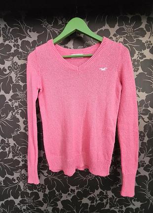 Свитер hollister бледно-розовый s-xs