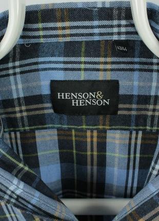Стильная качественная теплая фланелевая рубашка henson &amp; henson2 фото