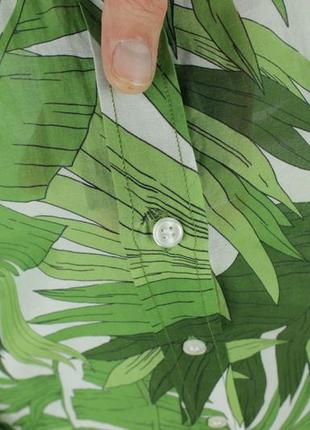 Яскрава шовкова сорочка gant palm breeze print cotton silk shirt7 фото