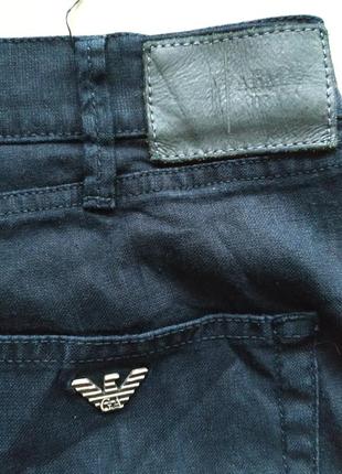 Льняные штаны armani jeans linen inside размер 34/34, новые.7 фото