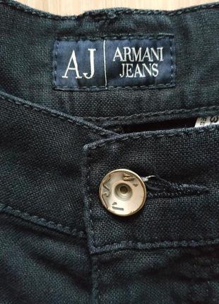 Льняные штаны armani jeans linen inside размер 34/34, новые.5 фото