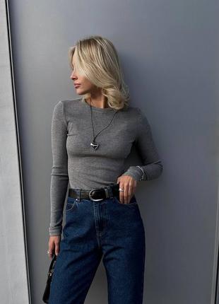 Лонгслив женский с начесом теплый водолазка