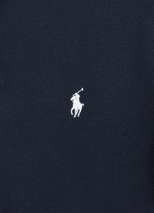 Якісна футболка поло polo ralph lauren slim fit navy polo shirt6 фото