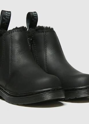 Оригинальные утеплённые кожаные ботинки dr.martens/34 размер /кожа2 фото