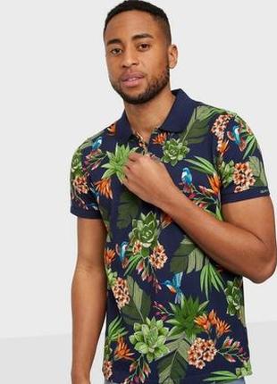 Шикарне стильне поло футболка gant humming garden pique short sleeve rugger polo men's10 фото