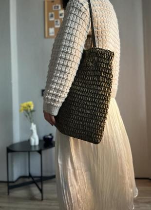 Плетена сумка від chicoree accessories5 фото