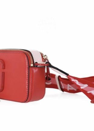 Сумка в стилі marc jacobs dtm bag in poppy red multi
