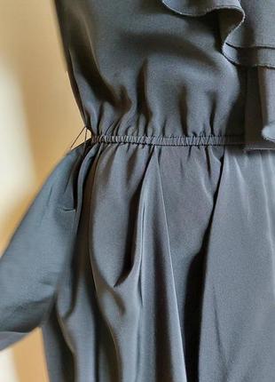 Вечірня чорна сукня ,плаття ,волани,h& m6 фото