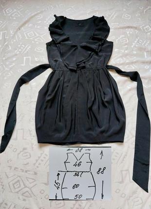 Вечірня чорна сукня ,плаття ,волани,h& m4 фото