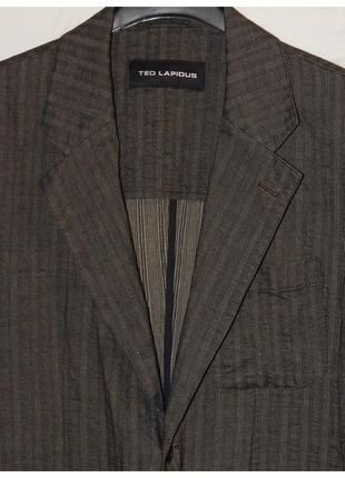 Фактурный пиджак из льна и хлопка ted lapidus3 фото