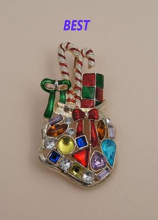 Брошь подвес винтаж best сумка с подарками  // сундук с сокровищами