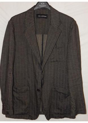 Фактурний піджак із льону та бавовни ted lapidus6 фото