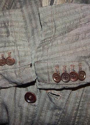 Фактурный пиджак из льна и хлопка ted lapidus9 фото
