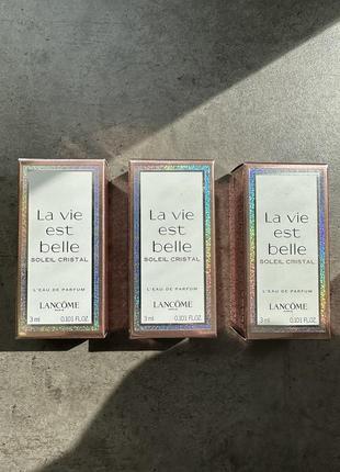 La vie est belle soleil cristal, парфюмированная вода для женщин, мини 3 мл2 фото