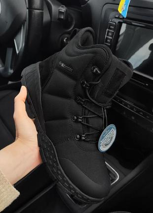 Мужские ботинки columbia waterproof черные (omni-heat)❄️5 фото