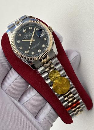 Женские швейцарские часы rolex datejust lady diamond