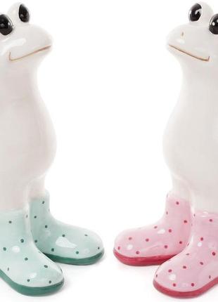 Декоративная фигурка "лягушка в сапогах" 7х7.5х14.5см