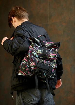 Чоловічий рюкзак ролл sambag rolltop double принт abstract