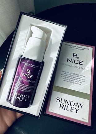 Sunday riley b3 nice 10% niacinamide serum сыворотка с ниацинамидом