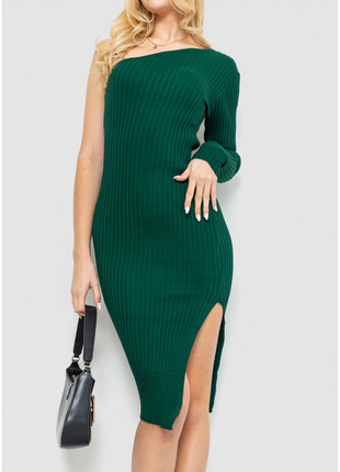 В'язане плаття, колір зелений, 204r174