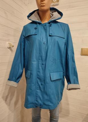 Удлиненная куртка дождевик l-2xl  верх прорезинен,на молнии и на кнопках