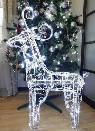 Декоративная светодиодная новогодняя фигура олень led