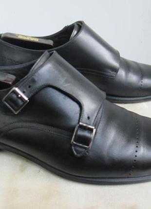 Шкіряні туфлі монки " risch ". 44 р. ( 29.5 см ) італія.