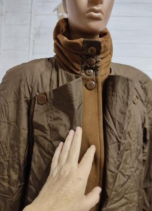 Шикарное длинное пальто  kemper s-xl  с шерсти lana  с плащем-твинсетом3 фото