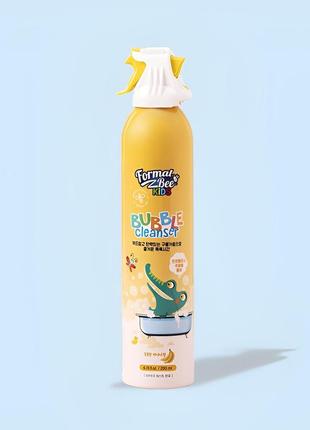 Пенка для купания с ароматом банана🍌 formal bee kids bubble cleanser banana1 фото