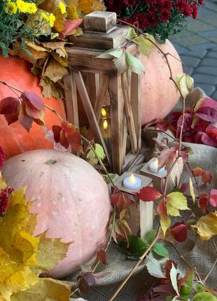 Фонарик декоративный деревянный