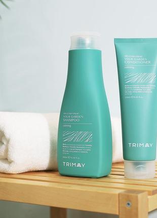 Бессульфатный шампунь с биотином trimay your garden shampoo calming (biotin)1 фото