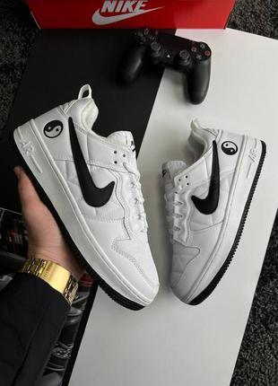 Шикарные зимние кроссовки  "nike air force 1 yin yang fleece termo winter"