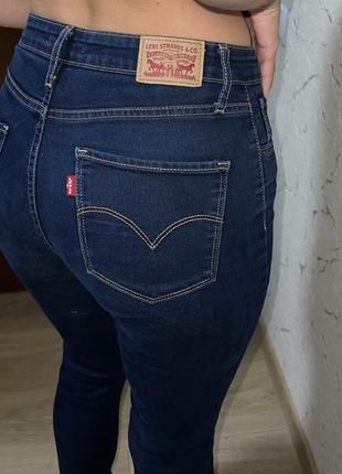 Джинсы skinny levi’s синие брюки