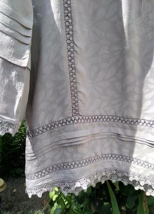 Красивая шелковая блуза rutzou (дания) 100% шелк8 фото