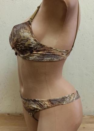 Acousma комплект женского нижнего белья бежево коричневый с пушапом р 70в3 фото