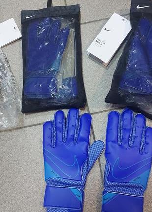 Воротарські рукавички nike gk match темно-сині